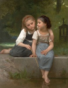 Pêche pour les grenouilles av William Adolphe Bouguereau